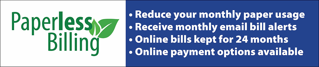Paperless Billing is convenient, free and good for environment